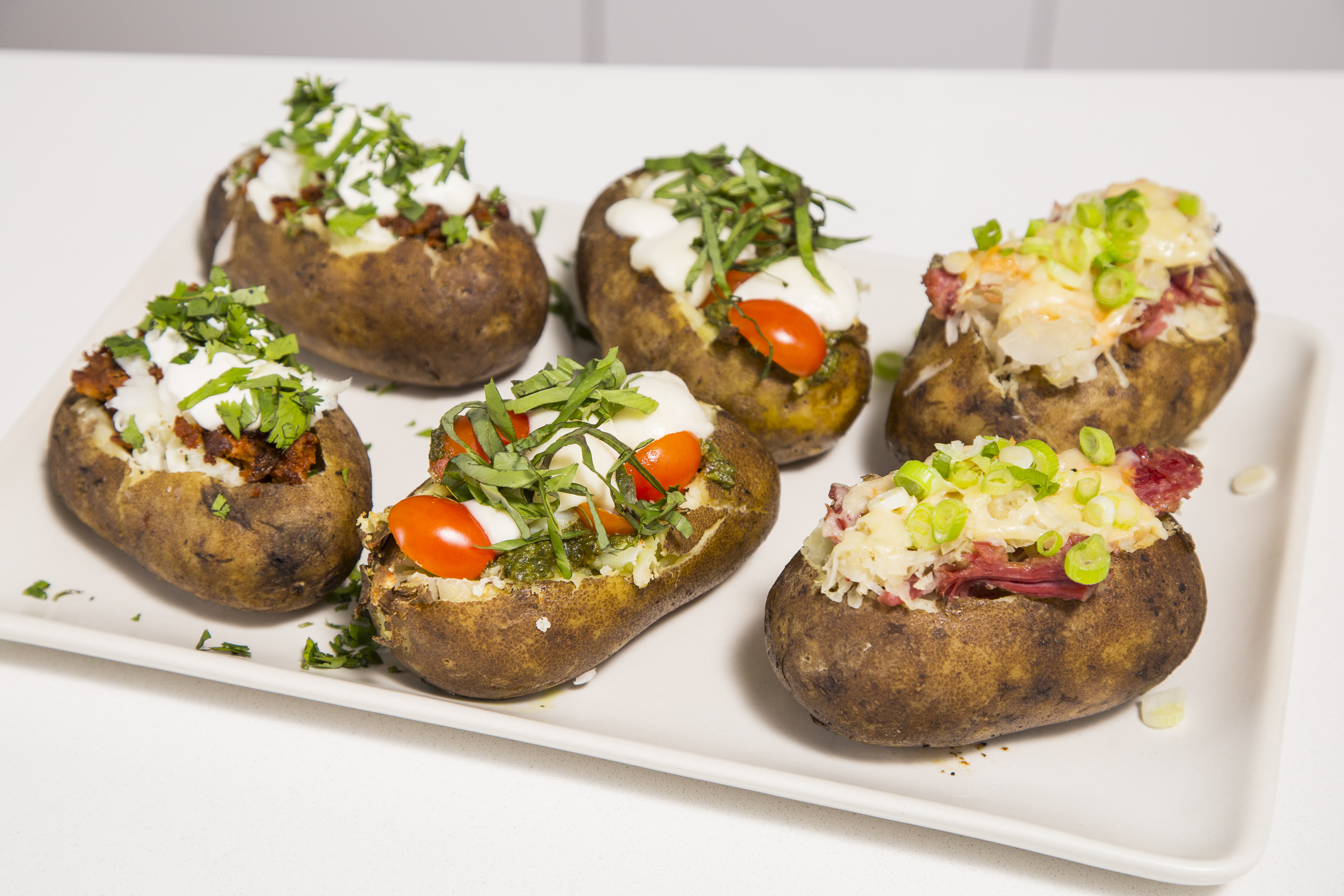 3 Ways with Stuffed Baked Potatoes