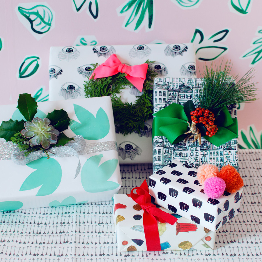 3 DIY Evergreen Holiday Gift Toppers