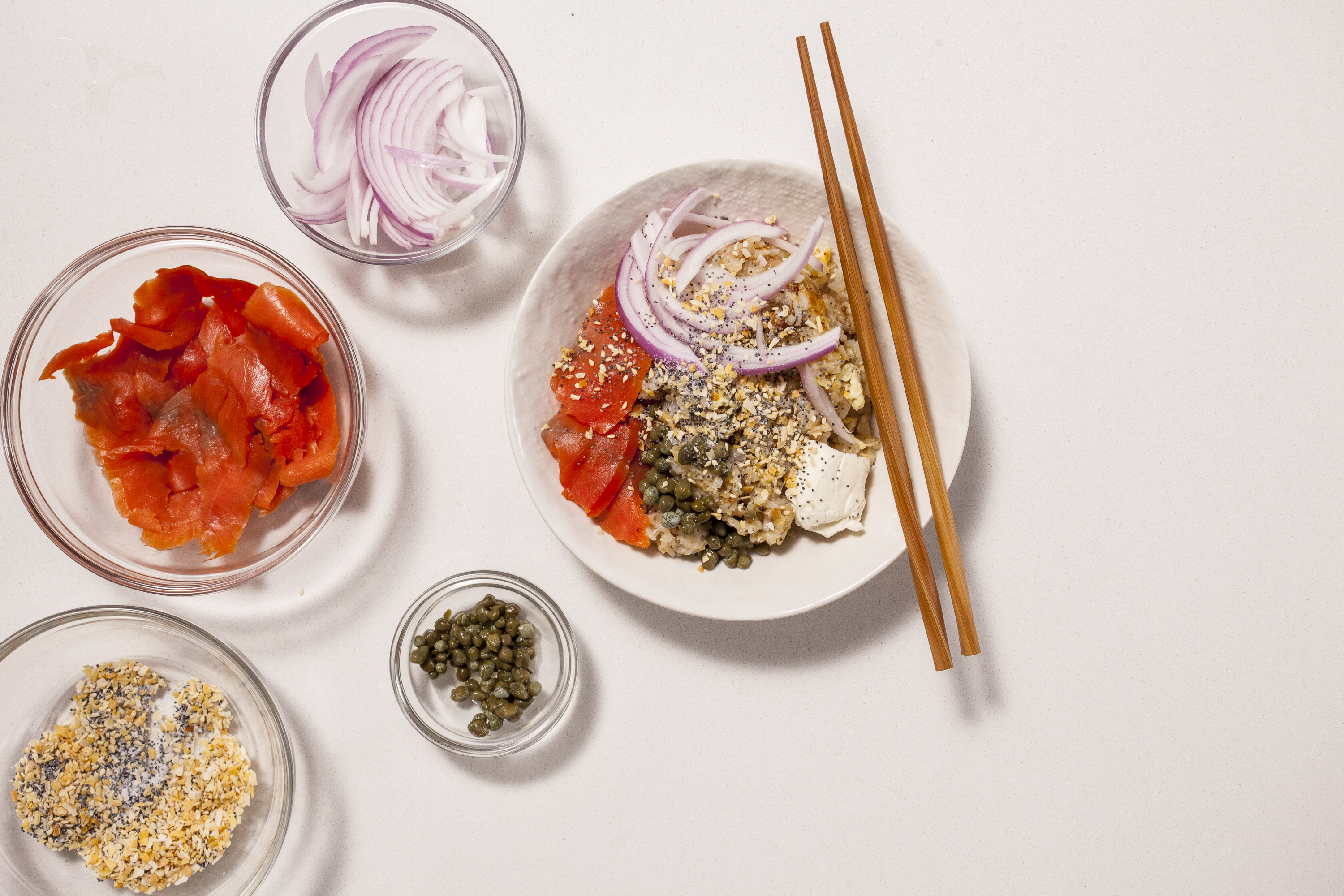 How to Make Everything Bagel Fried Rice