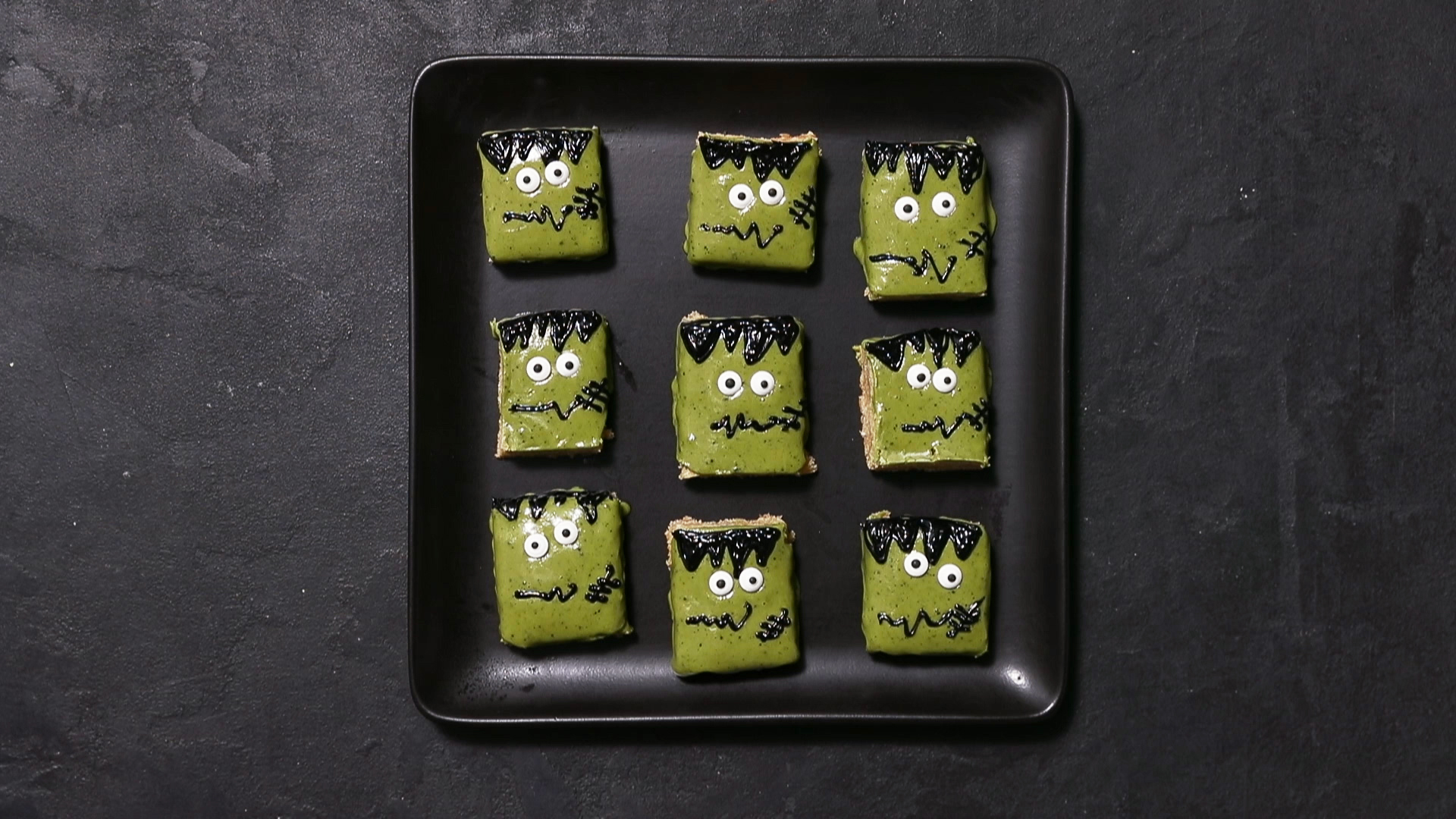 How to Make Frankenstein Cookie Bars