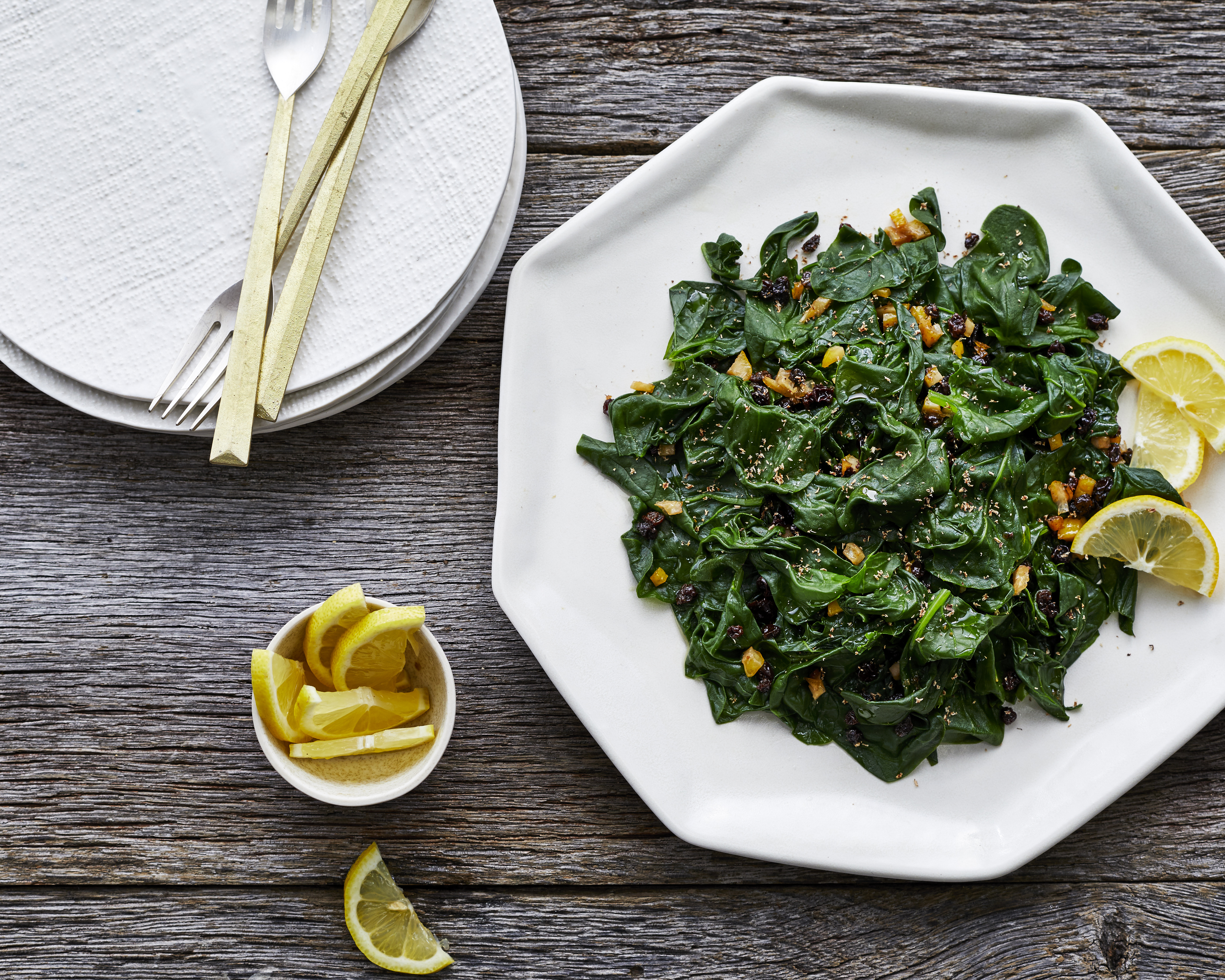 spinach-with-lemon-and-currants