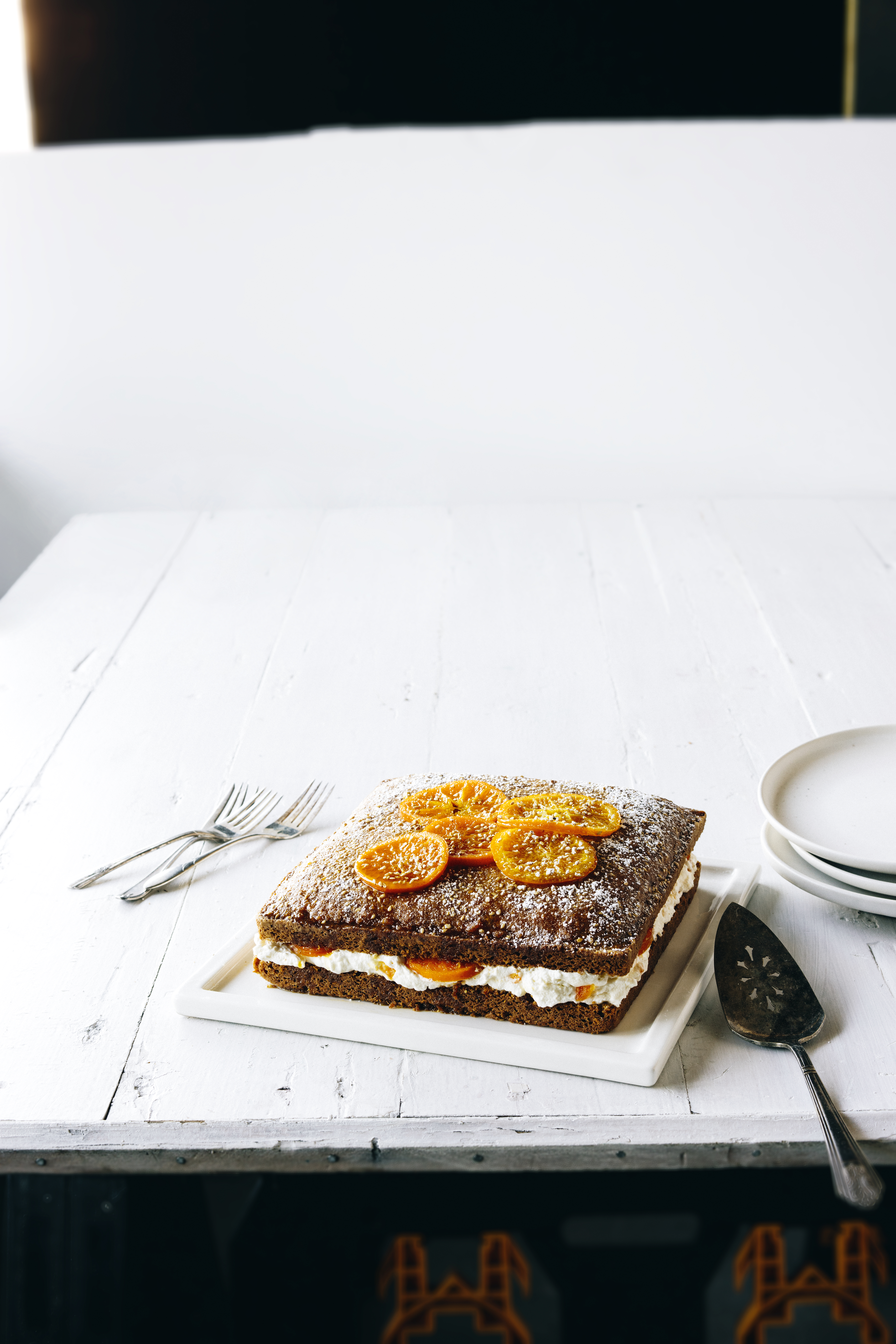 Tangerine Sesame Cake