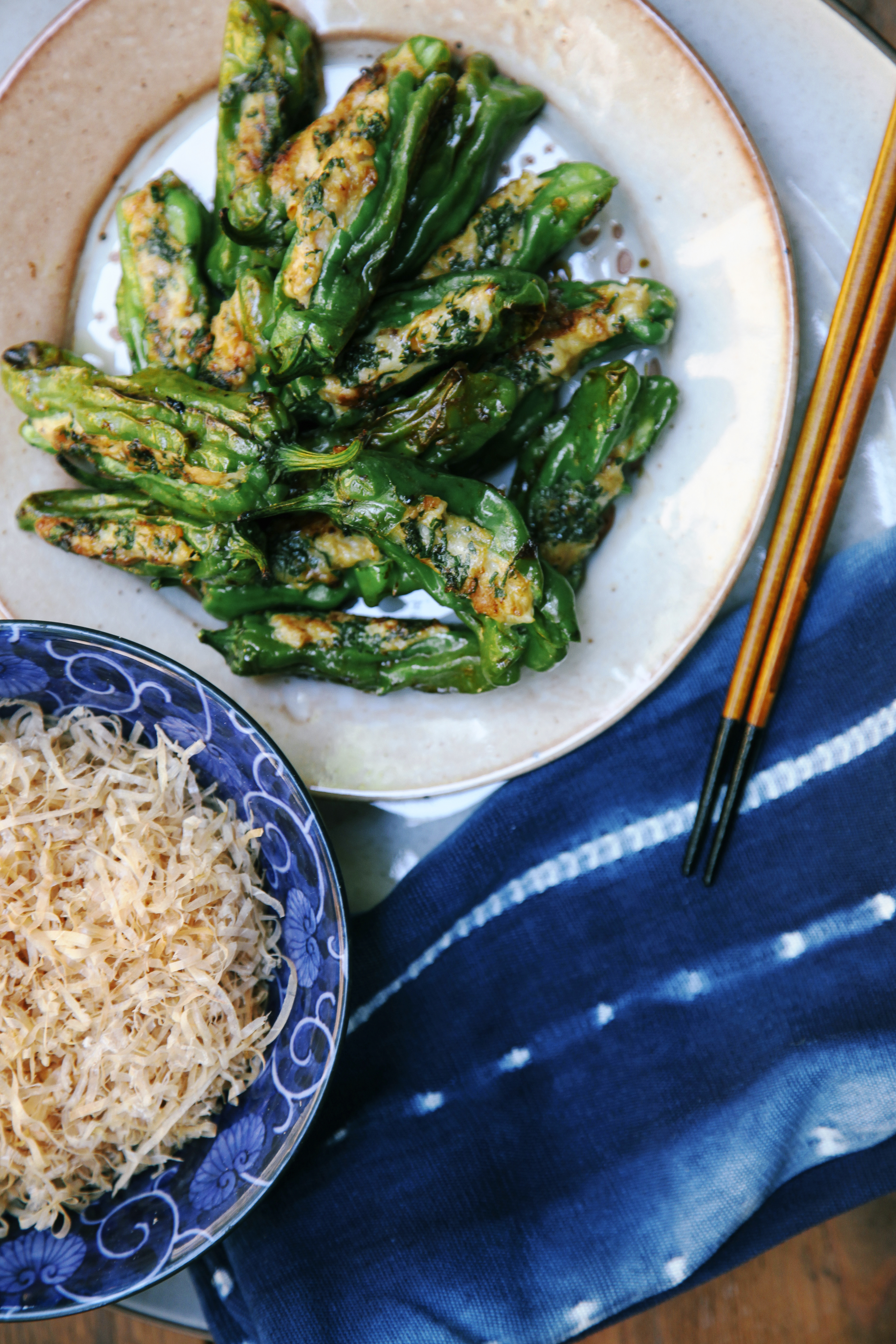 Stuffed Shishito Peppers