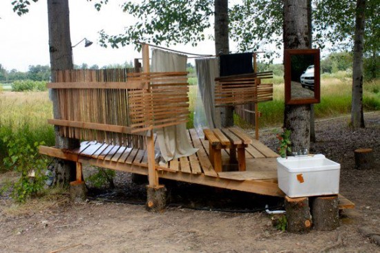 Dreamy Outdoor Shower on an Oregon Farm