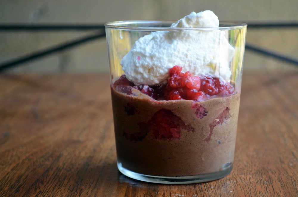 Raspberry Dark Chocolate Mousse from Homegrown
