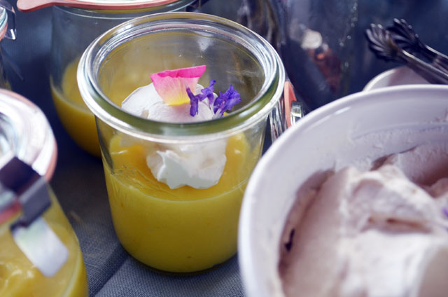 Lemon Lavender Cream Pots from The Picnic