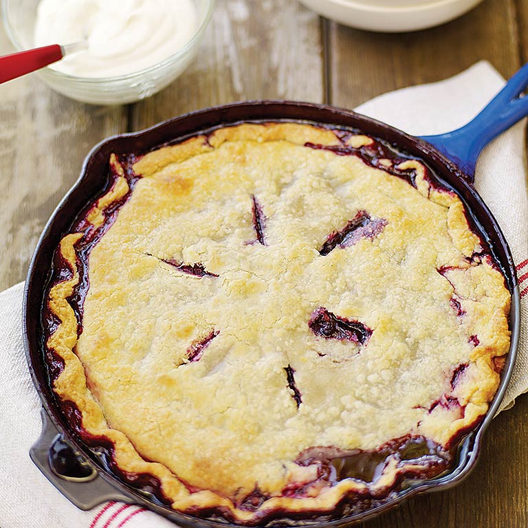 Huckleberry Skillet Cobbler