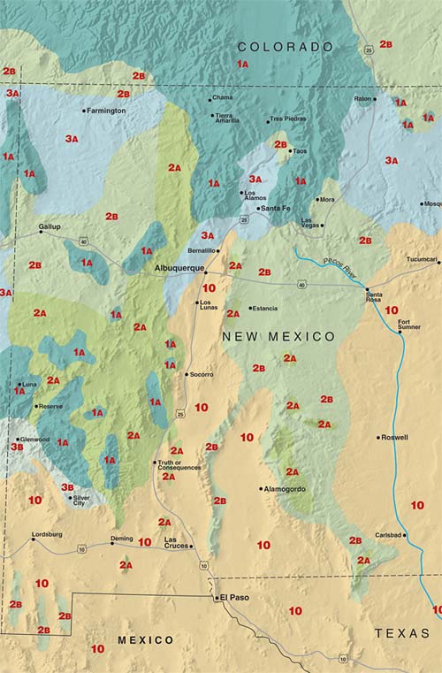 Sunset climate zones: New Mexico - Sunset Magazine - Sunset Magazine