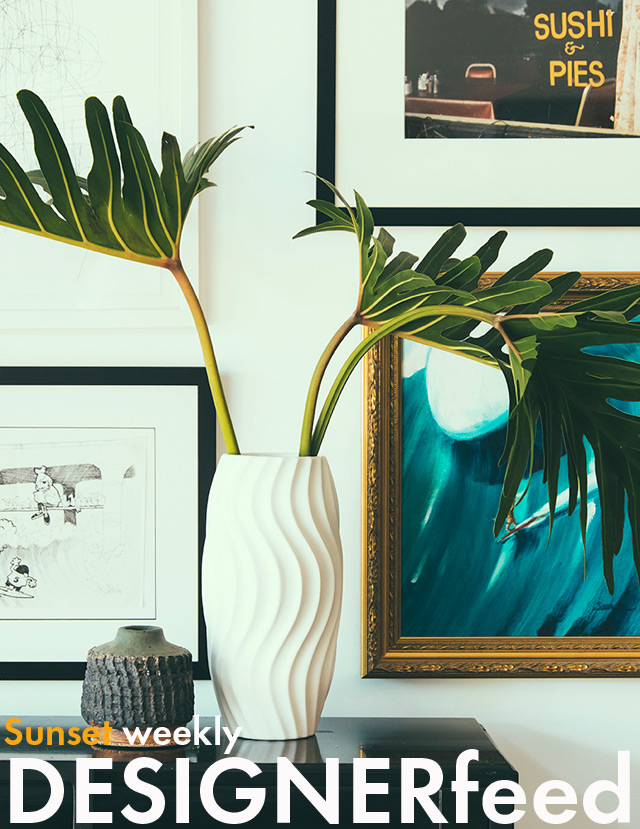 Designer feed: an incredible wall, crisp tile, and sketches