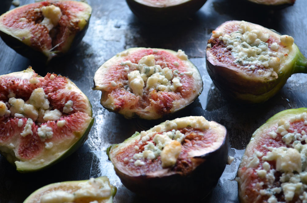 So simple. So good. Figs with Gorgonzola & Honey from Homegrown