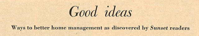 Sunset’s Good Ideas From 1948