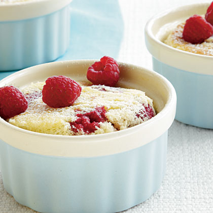 su – Raspberry Lemon Pudding Cakes