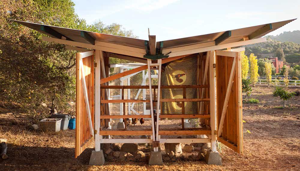 A stunning, drought-friendly chicken coop