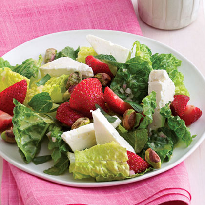 Herbed Romaine Salad with Strawberries