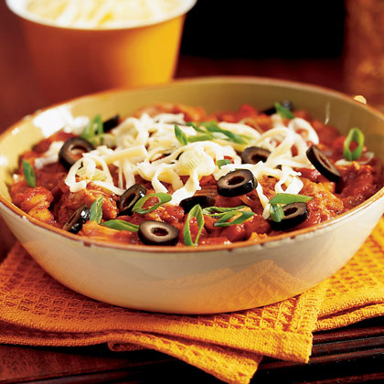 Turkey Thigh and Hominy Chili