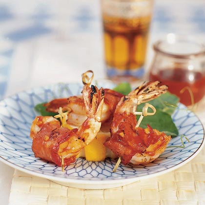 Barbecued Bacon Shrimp