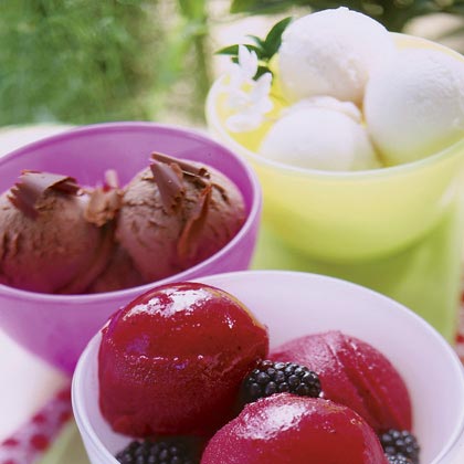 Blackberry-Black Tea Sorbet