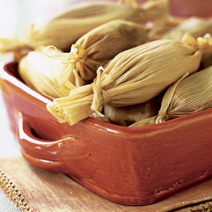 Chile-Spiced Sweet Potato Tamales