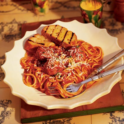 Italian Meatballs with Spaghetti