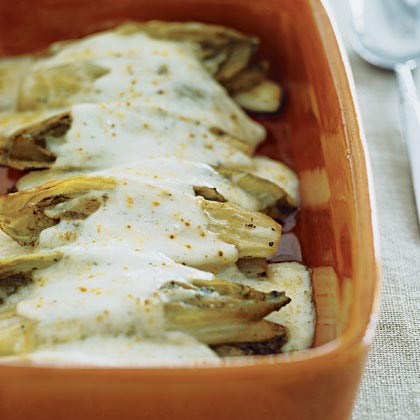 Braised Belgian Endive au Gratin