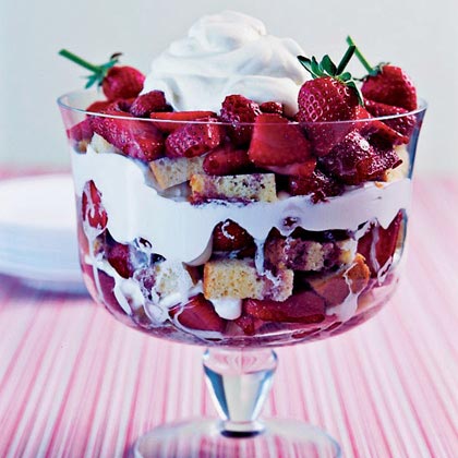 Strawberry Zinfandel Trifle