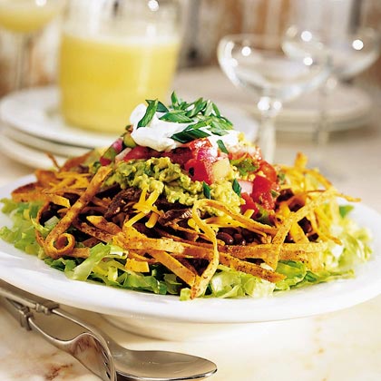 Taco Salad with Tortilla Whiskers