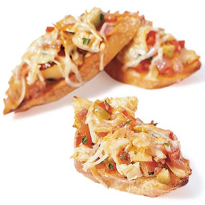 Artichoke and Red Pepper Bruschetta
