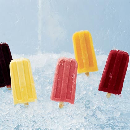 Raspberry-Orange Fruit Pops