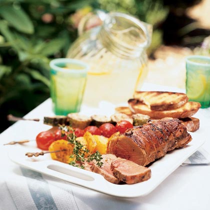 Spiced Lamb Loin with Grilled Ratatouille