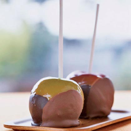 Double-Chocolate Caramel Apples