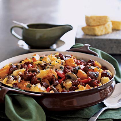 Southwest Cornbread and Chorizo Dressing