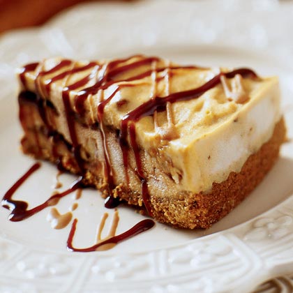 Pumpkin Ice Cream Torte with Ginger Crust