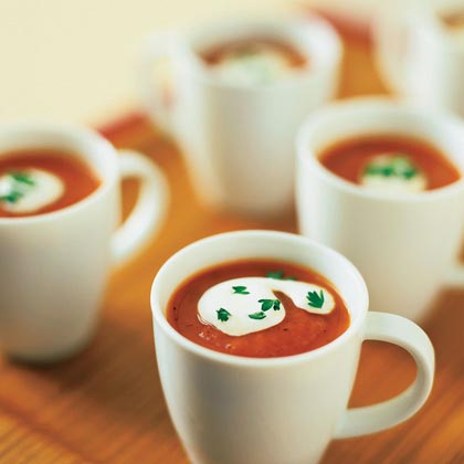 Roasted Red Pepper-Tomato Soup