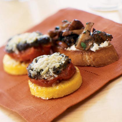 Wild Mushroom-Chèvre Crostini