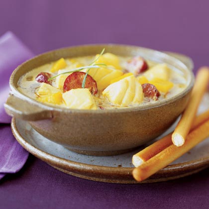 Halibut and Sweet Potato Chowder