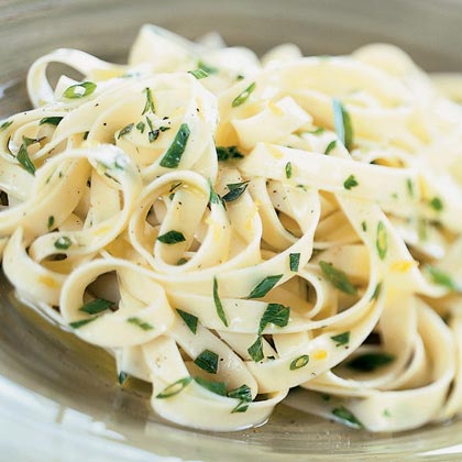 Fettuccine with Green Herbs