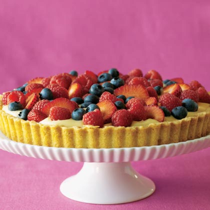 Mixed Berry Raspberry-Cream Tart