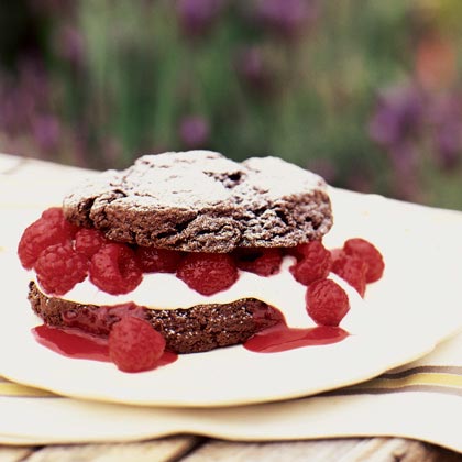 Chocolate Raspberry Shortcakes