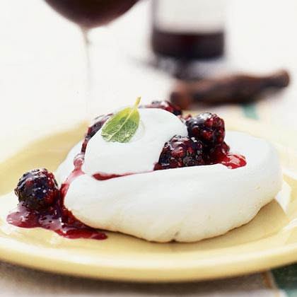 Blackberry Meringues