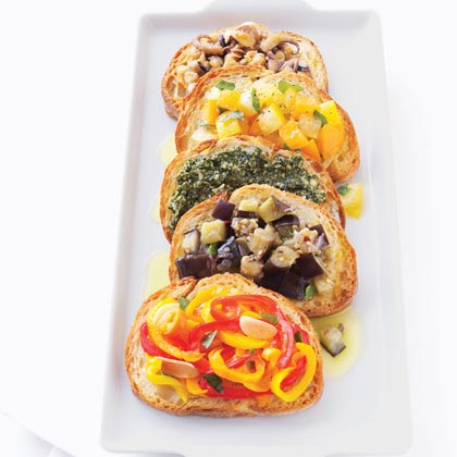 Braised Pepper Bruschetta