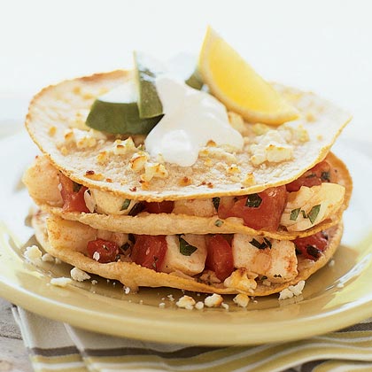 Fish Stacks with Mexican Crema
