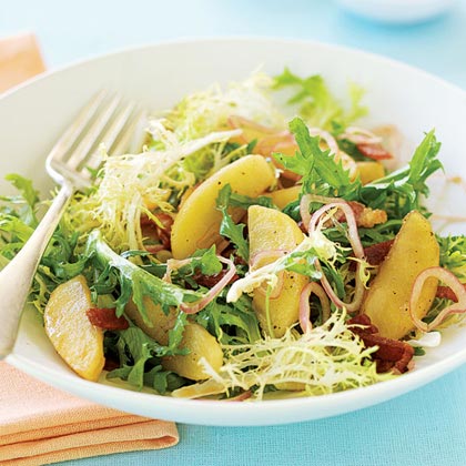 Roasted Apple, Bacon, and Frisée Salad