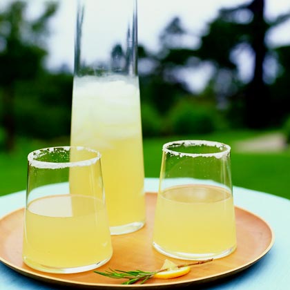 Ginger-Rosemary Lemon-Drop Cocktails