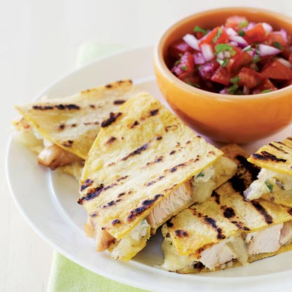 Grilled Chipotle-Chicken Quesadillas