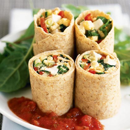 Egg and Vegetable Wrap Recipe – Sunset Magazine