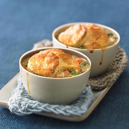 Biscuit-topped Chicken Potpies