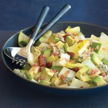 Endive Salad with Bacon, Gorgonzola, and Avocado