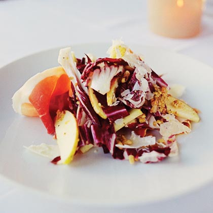 Radicchio and Apples in Pine-nut Vinaigrette