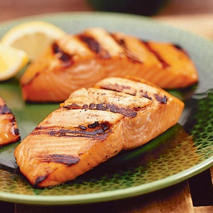 Taku Lodge Basted Grilled Salmon