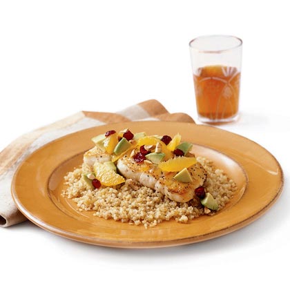 Orange Halibut with Quinoa